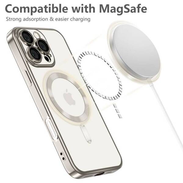 ETUI DO IPHONE 16 PRO MAX TECH-PROTECT MAGFLEX MAGSAFESHINY TITANIUM