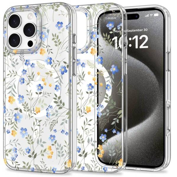 ETUI DO IPHONE 16 PRO MAX TECH-PROTECT MAGMOOD MAGSAFE SPRING FLOWERS