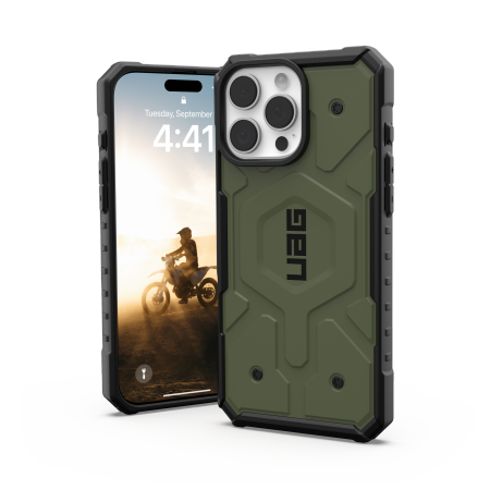 ETUI DO IPHONE 16 PRO MAX UAG PATHFINDER MAGSAFE OLIVE