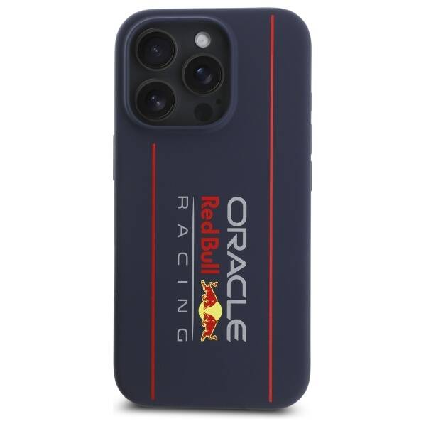 ETUI DO IPHONE 16 PRO RED BULL VERTICAL LOGO MAGSAFE GRANATOWE