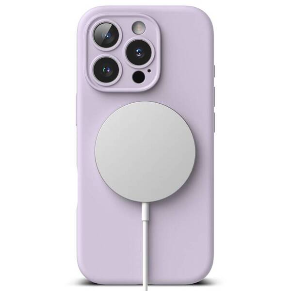 ETUI DO IPHONE 16 PRO RINGKE SILICONE MAGNETIC MAGSAFE LIGHT PURPLE