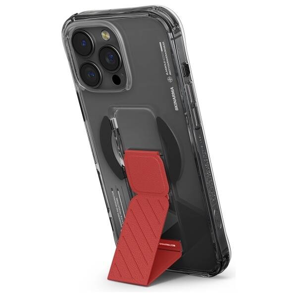 ETUI DO IPHONE 16 PRO SKINARMA AXON MAGNETIC CHARGING + GRIP STAND CZARNE