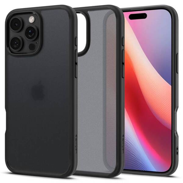 ETUI DO IPHONE 16 PRO SPIGEN ULTRA HYBRID FROST BLACK