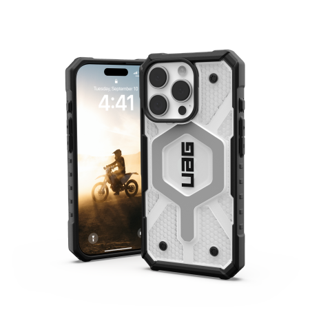 ETUI DO IPHONE 16 PRO UAG PATHFINDER CLEAR MAGSAFE ICE