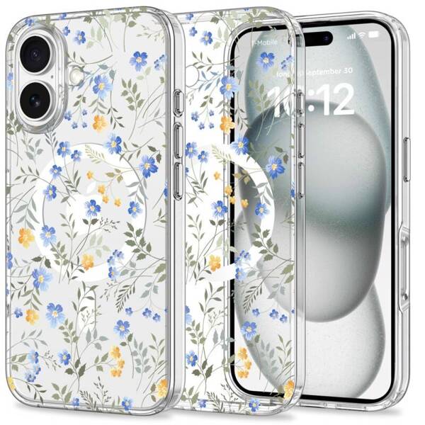 ETUI DO IPHONE 16 TECH-PROTECT MAGMOOD MAGSAFE SPRING FLOWERS