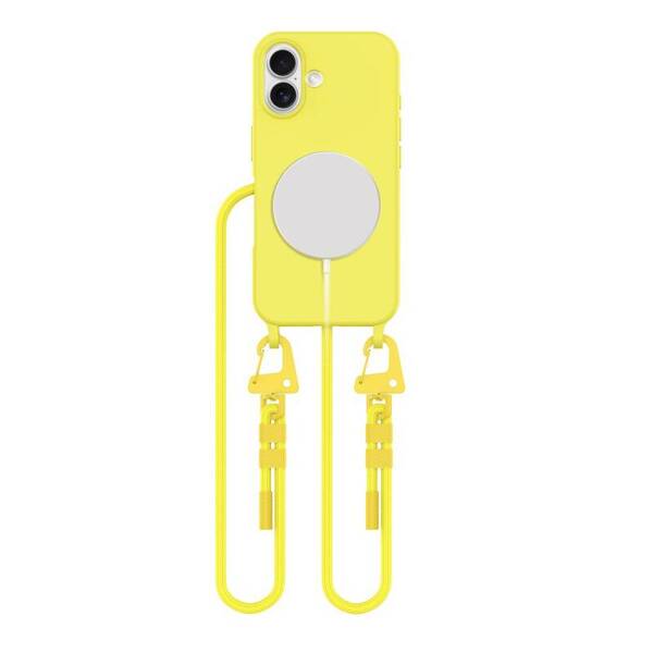 ETUI DO IPHONE 16 TECH-PROTECT MAGNECKLACE MAGSAFE CANARY YELLOW CASE