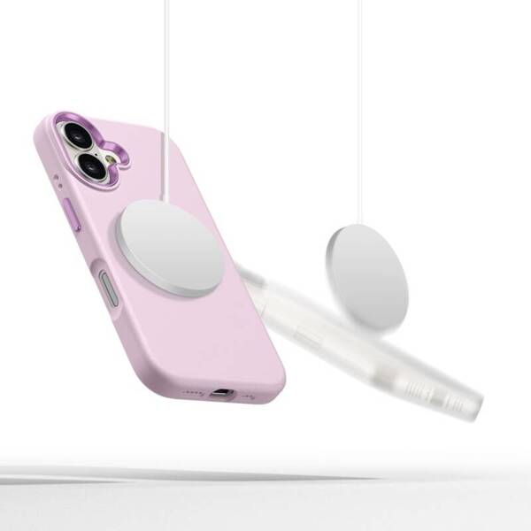 ETUI DO IPHONE 16 TECH-PROTECT SILICONE PURE MAGSAFE PINK PEARL