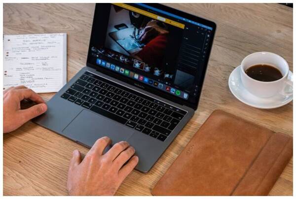 ETUI DO MACBOOK AIR 15,3" (2023) M2 FIXED OXFORD SKÓRZANE BRĄZOWE