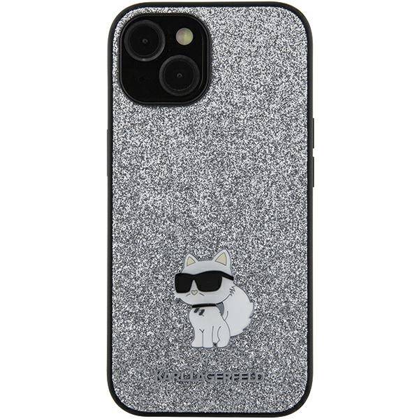 ETUI DO SAMSUNG A55 KARL LAGERFELD FIXED GLITTER CHOUPETTE LOGO METAL PIN