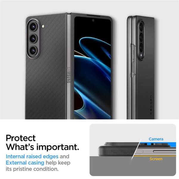 ETUI DO SAMSUNG GALAXY Z FOLD 5 SPIGEN AIR SKIN PRO CZARNE