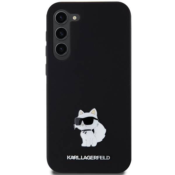 ETUI DO SAMSUNG S23+ S916 KARL LAGERFELD CHOUPETTE METAL PIN CZARNE