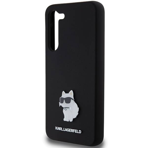 ETUI DO SAMSUNG S23+ S916 KARL LAGERFELD CHOUPETTE METAL PIN CZARNE