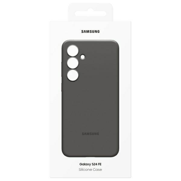 ETUI DO SAMSUNG S24 FE S721 SILICONE CASE CZARNE