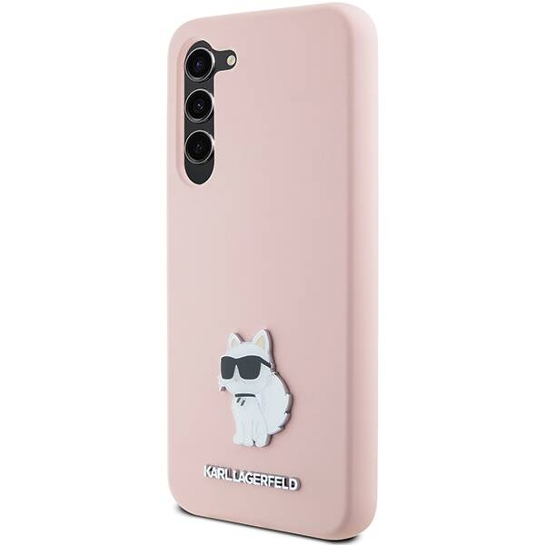 ETUI DO SAMSUNG S24 S921 KARL LAGERFELD SILICONE CHOUPETTE METAL PIN