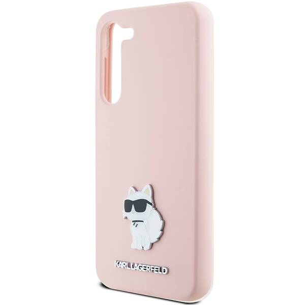 ETUI DO SAMSUNG S24 S921 KARL LAGERFELD SILICONE CHOUPETTE METAL PIN