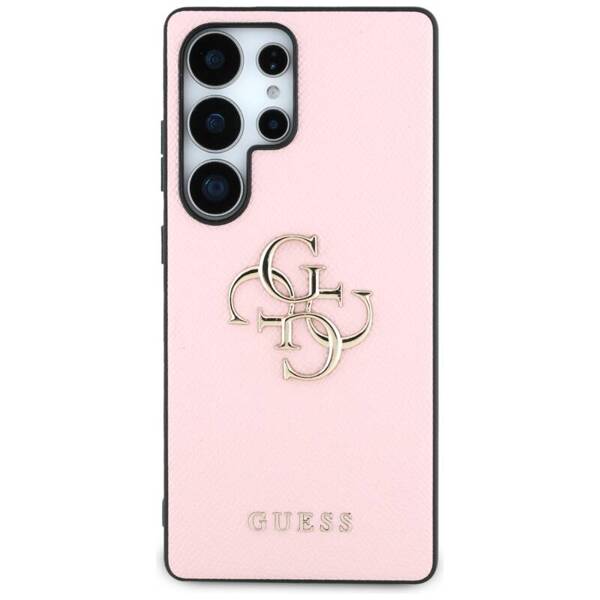 ETUI DO SAMSUNG S25 ULTRA GUESS GRAINED BIG 4G LOGO SMALL RÓŻOWE