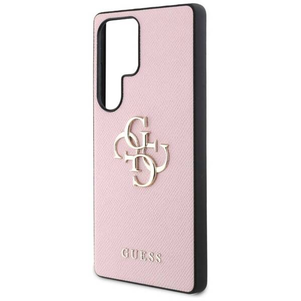 ETUI DO SAMSUNG S25 ULTRA GUESS GRAINED BIG 4G LOGO SMALL RÓŻOWE