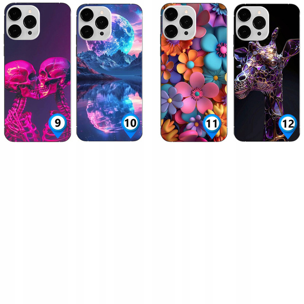 ETUI FLOWERS KWIATY RÓŻNE WZORY CASE OBUDOWA AKRYL do IPHONE 14 PRO