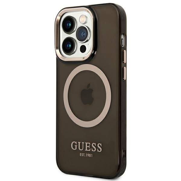 ETUI GUESS 4G LOGO MAGSAFE DO IPHONE 14 PRO MAX BLACK