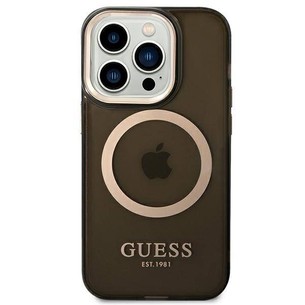 ETUI GUESS 4G LOGO MAGSAFE DO IPHONE 14 PRO MAX BLACK