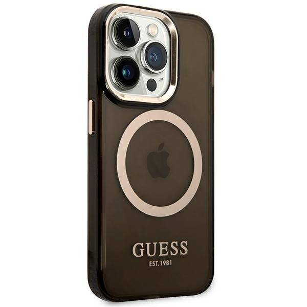 ETUI GUESS 4G LOGO MAGSAFE DO IPHONE 14 PRO MAX BLACK