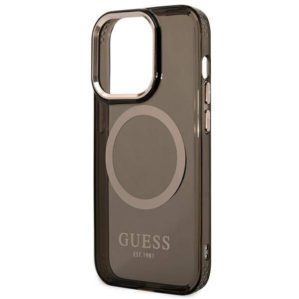 ETUI GUESS 4G LOGO MAGSAFE DO IPHONE 14 PRO MAX BLACK