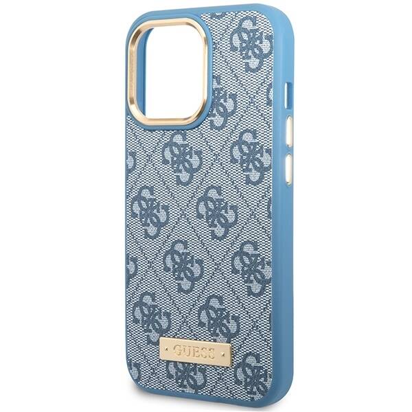 ETUI GUESS 4G LOGO MAGSAFE DO IPHONE 14 PRO MAX BLUE