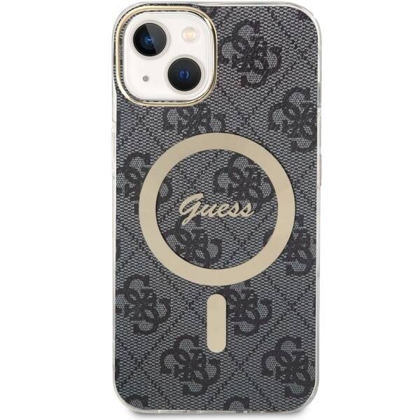 ETUI GUESS 4G  MAGSAFE DO IPHONE 14 / 15 BLACK