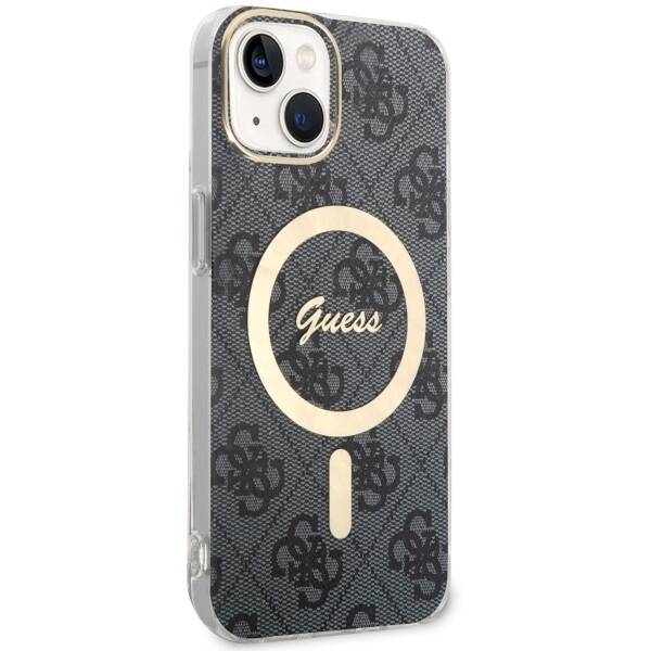 ETUI GUESS 4G  MAGSAFE DO IPHONE 14 / 15 BLACK