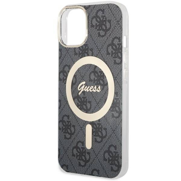 ETUI GUESS 4G  MAGSAFE DO IPHONE 14 / 15 BLACK