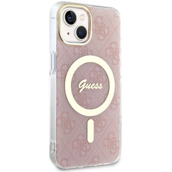 ETUI GUESS 4G  MAGSAFE DO IPHONE 14 / 15 PINK