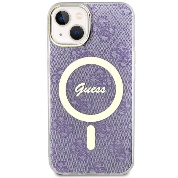 ETUI GUESS 4G  MAGSAFE DO IPHONE 14 / 15 PURPLE