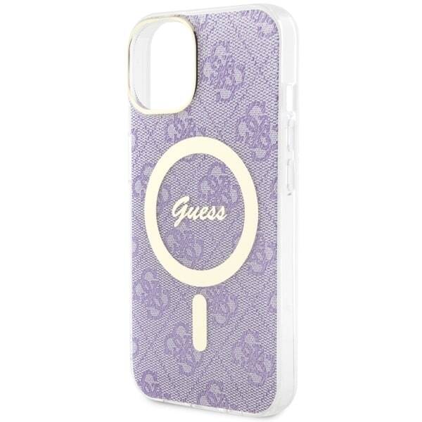 ETUI GUESS 4G  MAGSAFE DO IPHONE 14 / 15 PURPLE