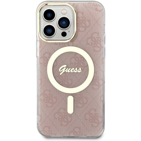 ETUI GUESS 4G MAGSAFE DO IPHONE 14 PRO MAX PINK