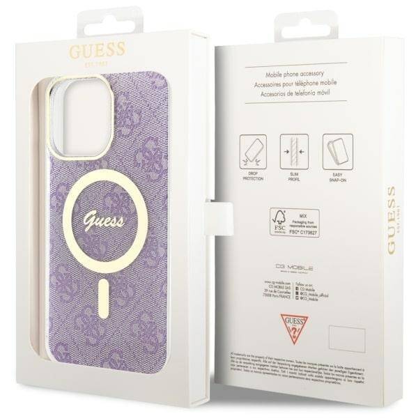 ETUI GUESS 4G MAGSAFE DO IPHONE 14 PRO MAX PURPLE