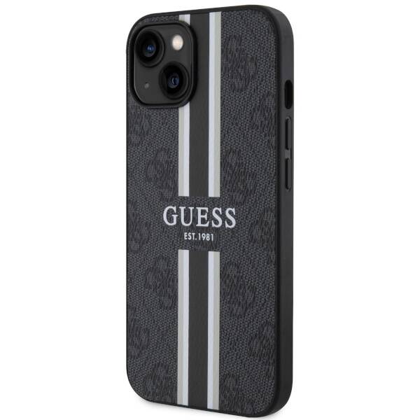 ETUI GUESS 4G STRIPES MAGSAFE DO IPHONE 14 / 15 BLACK