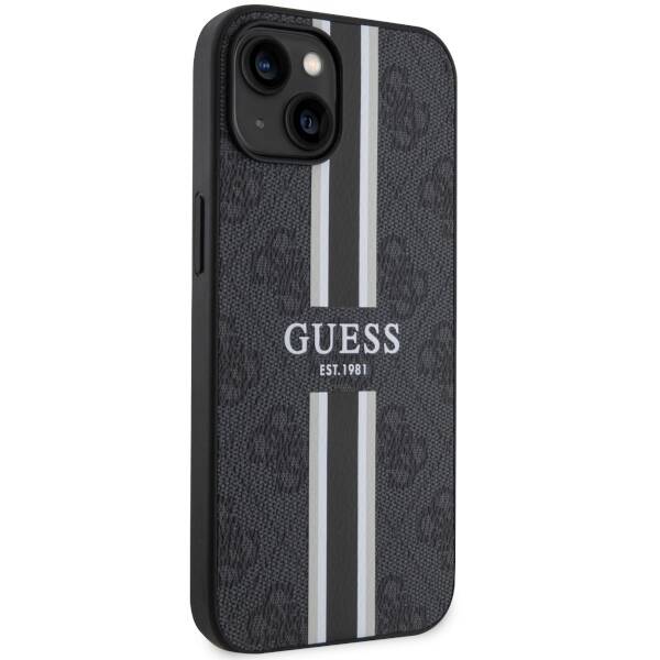 ETUI GUESS 4G STRIPES MAGSAFE DO IPHONE 14 / 15 BLACK