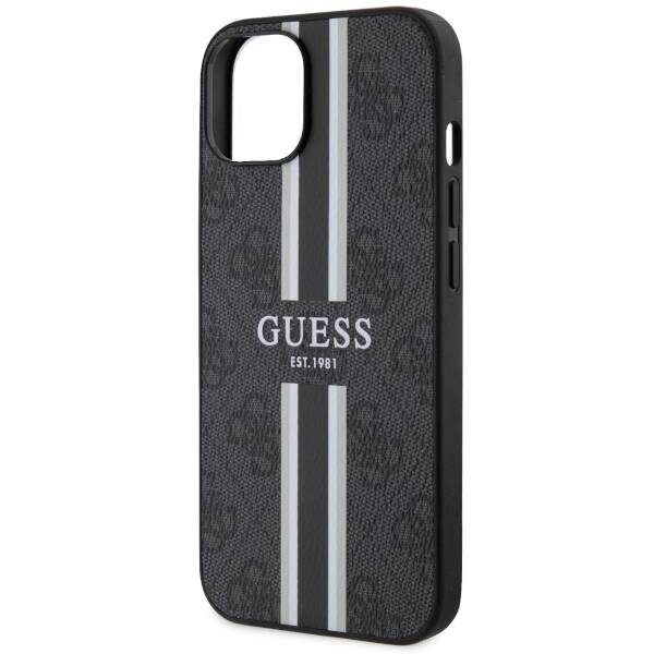 ETUI GUESS 4G STRIPES MAGSAFE DO IPHONE 14 / 15 BLACK