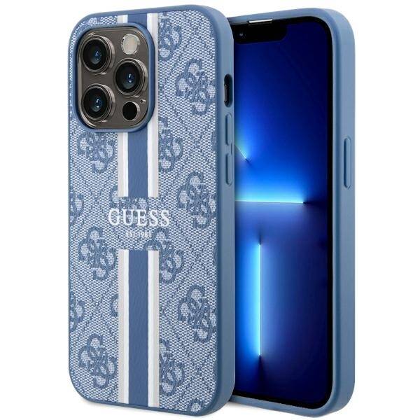 ETUI GUESS 4G STRIPES MAGSAFE DO IPHONE 14 PRO MAX BLUE