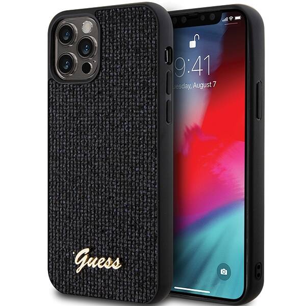 ETUI GUESS DISCO METAL SCRIPT do IPHONE 12 MINI