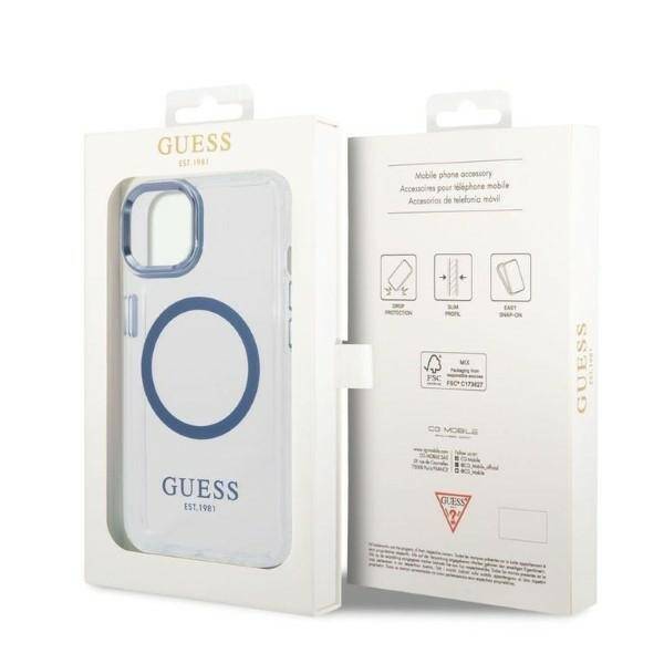 ETUI GUESS DO IPHONE 14 PLUS / 15 PLUS BLUE