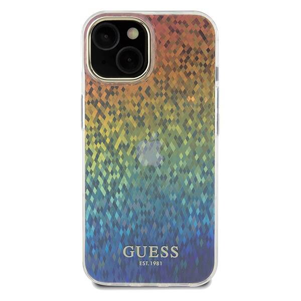 ETUI GUESS FACETED MIRROR IRIDESCENT DO IPHONE 14 / 15