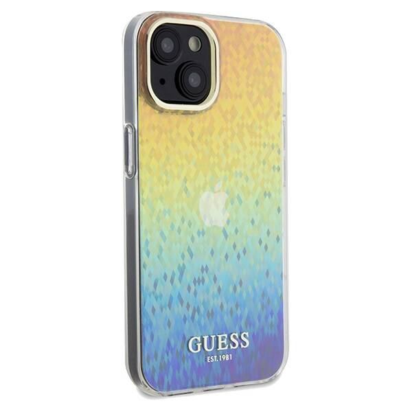 ETUI GUESS FACETED MIRROR IRIDESCENT DO IPHONE 14 / 15