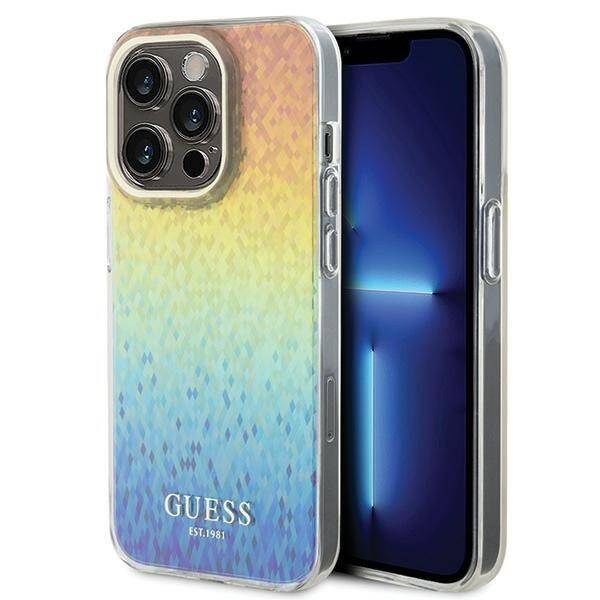 ETUI GUESS FACETED MIRROR IRIDESCENT DO IPHONE 14 PRO MAX