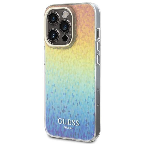 ETUI GUESS FACETED MIRROR IRIDESCENT DO IPHONE 14 PRO MAX