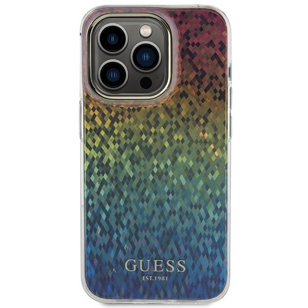 ETUI GUESS FACETED MIRROR IRIDESCENT DO IPHONE 14 PRO MAX