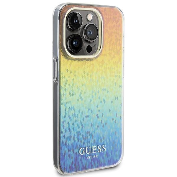 ETUI GUESS FACETED MIRROR IRIDESCENT DO IPHONE 14 PRO MAX