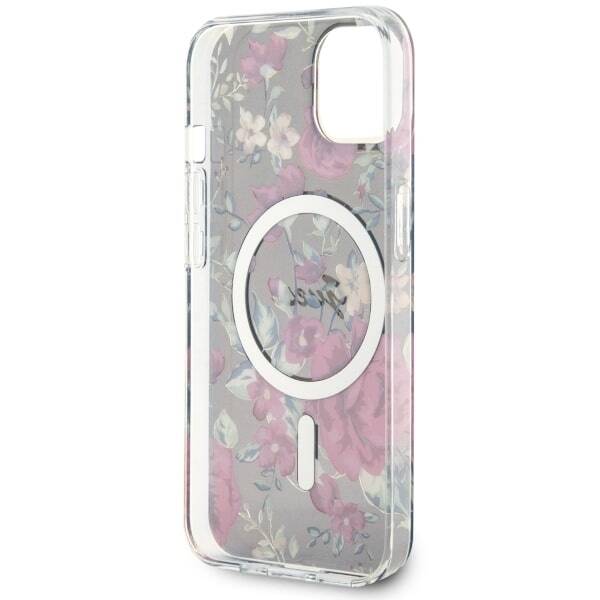 ETUI GUESS FLOWER MAGSAFE DO IPHONE 14 / 15 KHAKI