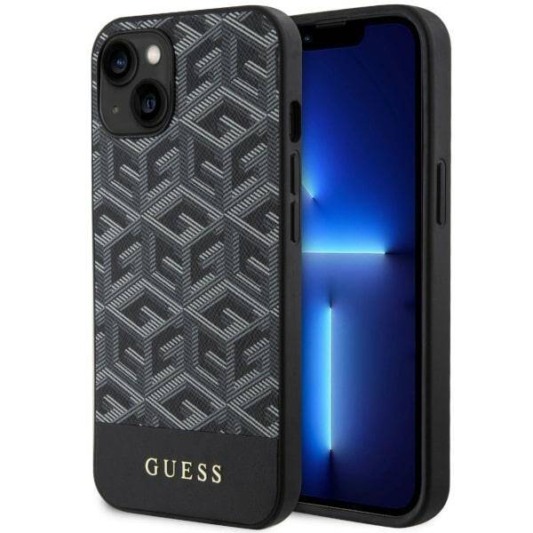 ETUI GUESS GCUBE STRIPES MAGSAFE DO IPHONE 14 / 15 BLACK