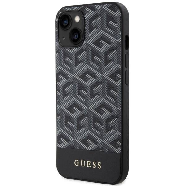 ETUI GUESS GCUBE STRIPES MAGSAFE DO IPHONE 14 / 15 BLACK